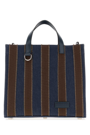 Embroidered denim Pequin shopping bag FENDI (7VA648B08U)