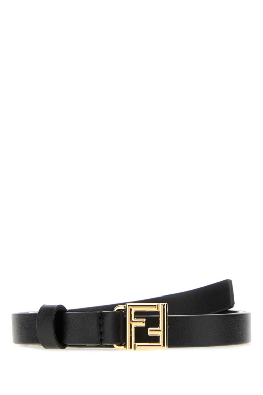Black leather belt Black FENDI (8C0792B1JS)