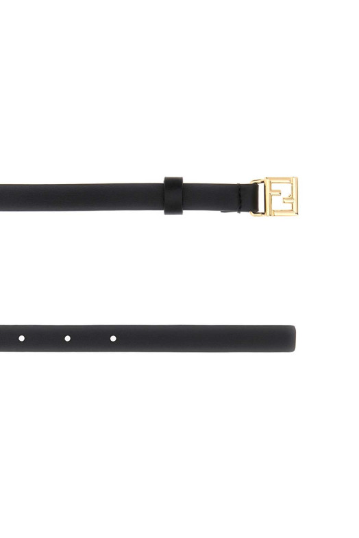 Black leather belt Black FENDI (8C0792B1JS)