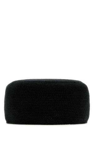 Black cashmere Perleaf hat THE ROW (A001029Y120)