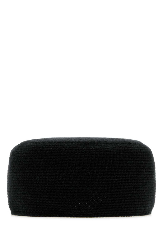 Black cashmere Perleaf hat THE ROW (A001029Y120)