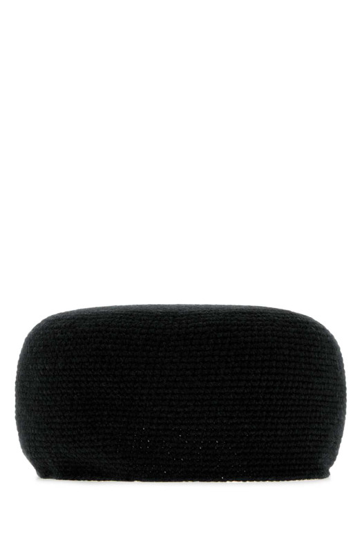 Black cashmere Perleaf hat THE ROW (A001029Y120)