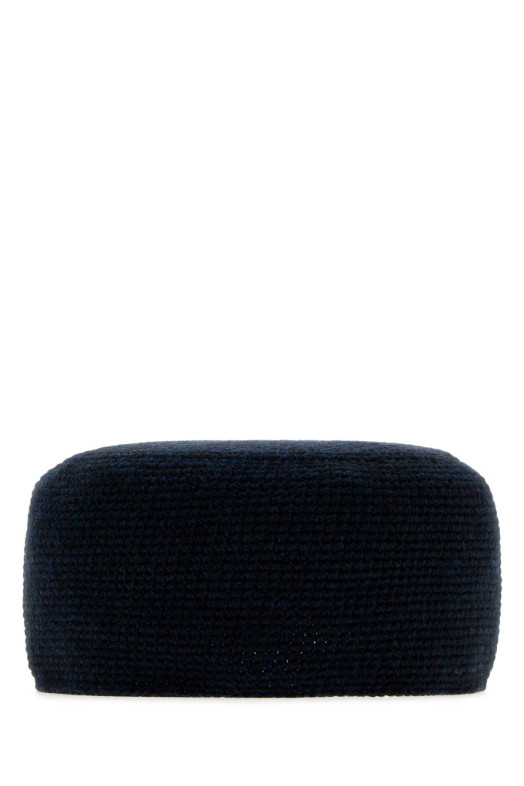 Midnight blue cashmere Perleaf hat THE ROW (A001029Y120)