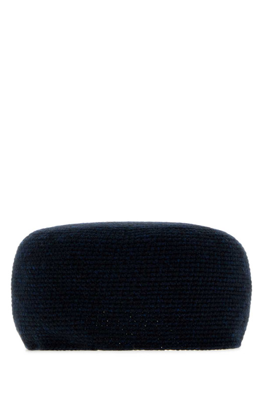 Midnight blue cashmere Perleaf hat THE ROW (A001029Y120)