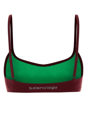 Burgundy stretch nylon bra BALENCIAGA (A0023ZTUVN7)