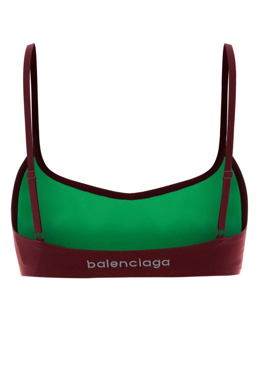 Burgundy stretch nylon bra BALENCIAGA (A0023ZTUVN7)