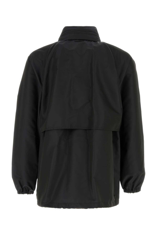 Black polyester windbreaker SAINT LAURENT (A004SWY1O06)
