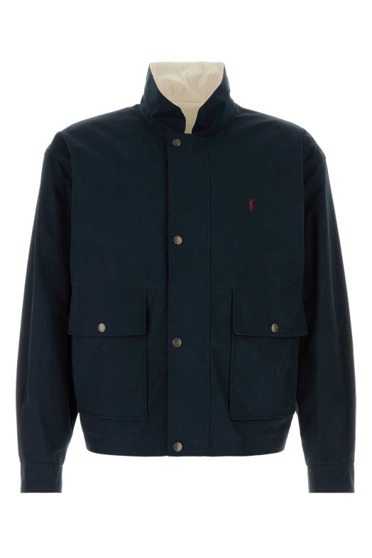 BLOUSON REVERSIBLE AVEC BRODER SAINT LAURENT (A00A93Y6J98)