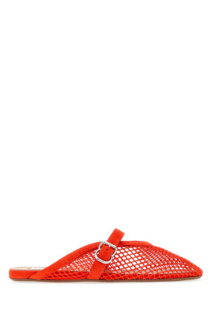 Red leather slippers ALAIA (AA3A1035A040)