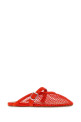 Red leather slippers ALAIA (AA3A1035A040)