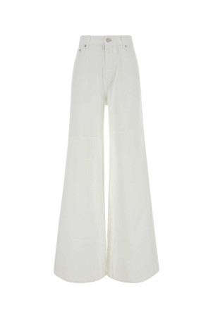 White denim wide-leg jeans ALAIA (AA9P1277D027D)