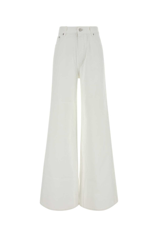 White denim wide-leg jeans ALAIA (AA9P1277D027D)