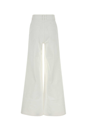 White denim wide-leg jeans ALAIA (AA9P1277D027D)