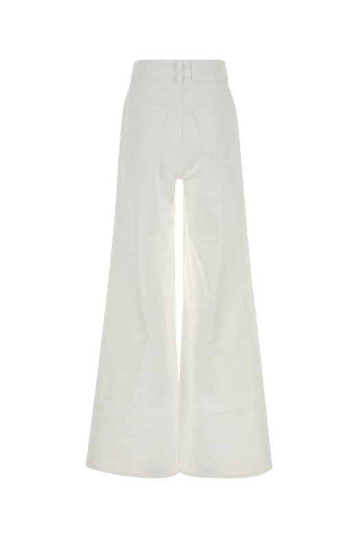 White denim wide-leg jeans ALAIA (AA9P1277D027D)