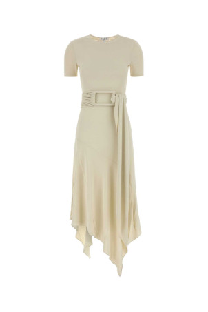 Ivory jersey dress Black ALAIA (AA9R3137J090D)