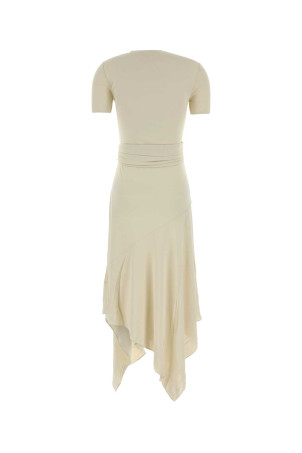 Ivory jersey dress Black ALAIA (AA9R3137J090D)