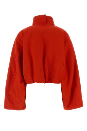 Red cotton bomber jacket ALAIA (AA9V1282W112C)