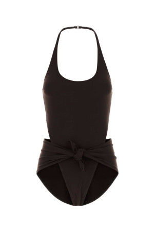 Chocolate stretch nylon swimsuit ALAIA (AA9W0095J105D)