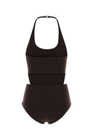 Chocolate stretch nylon swimsuit ALAIA (AA9W0095J105D)