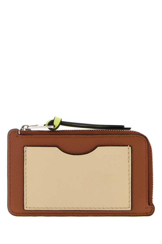 Caramel leather card holder LOEWE (C660Z40X09)