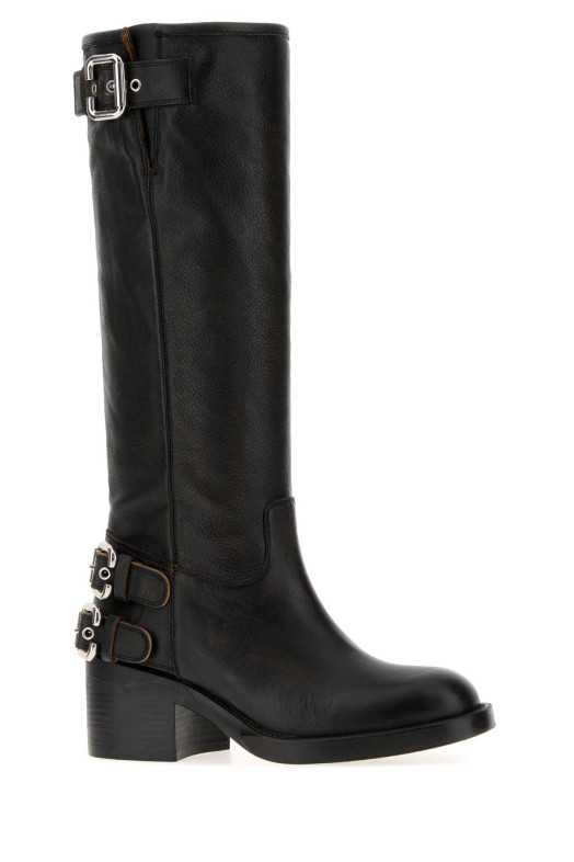 Black leather Dakota boots CHLOE (CHC25A12ESY)