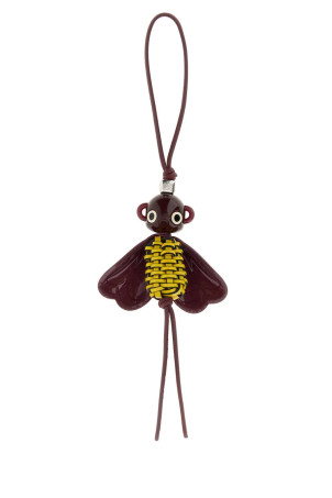 Multicolor leather and acetate BlombÃ©e charm Yellow LOEWE (CPUC232X05)