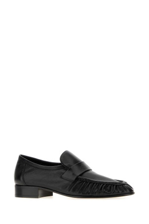 Black leather Soft loafers Black THE ROW (F1280L894)