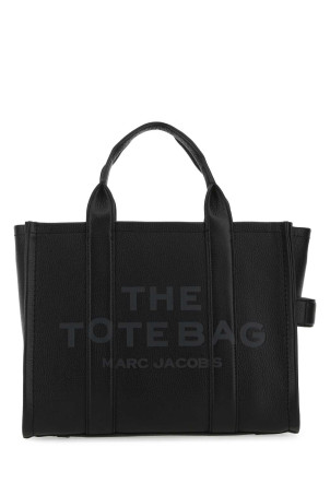 Black leather medium The Tote Bag handbag MARC JACOBS (H004L01PF21)
