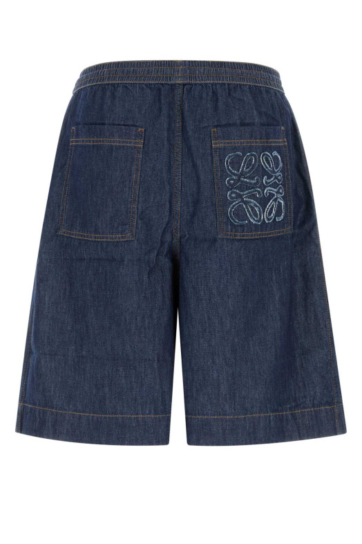 Blue chambray bermuda shorts Blue LOEWE (H526Y1GX02)