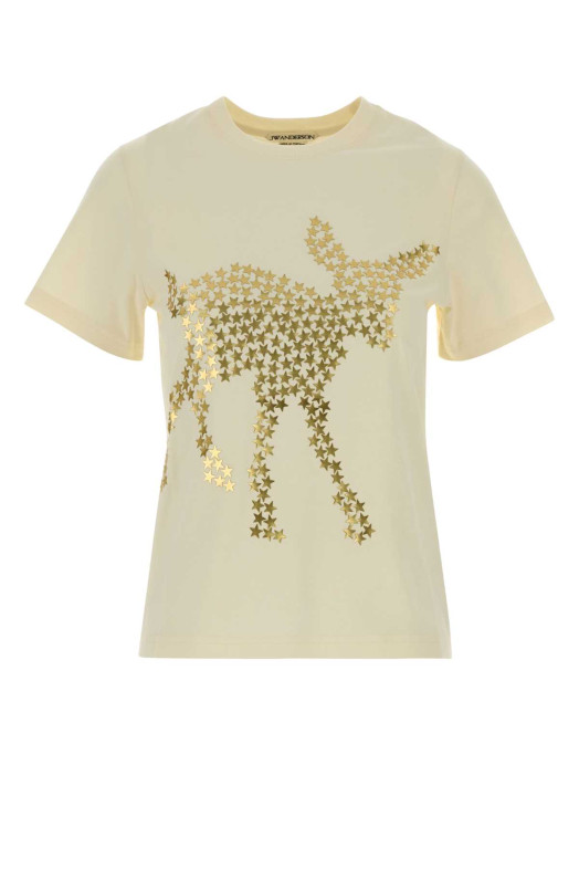 Ivory cotton t-shirt JW ANDERSON (JT0349PG2005)
