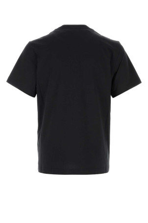 Black cotton t-shirt Blue MONCLER (L20918C0005189B8Q)