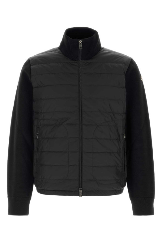 Black knit cardigan Black MONCLER (L20919B50700A9341)