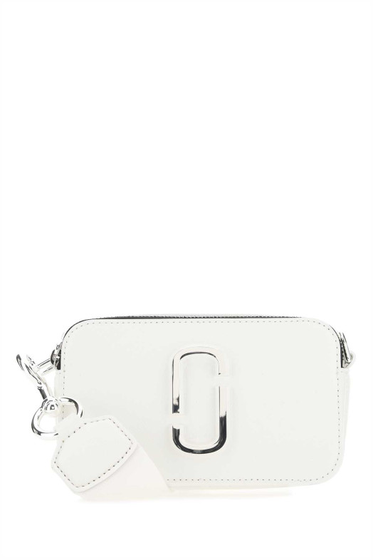 White leather small The Snapshot crossbody bag White MARC JACOBS (M0014867)