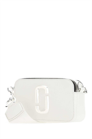 White leather small The Snapshot crossbody bag White MARC JACOBS (M0014867)
