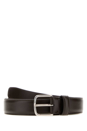 Dark brown leather belt THE ROW (M1009L60)
