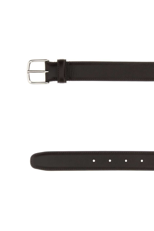 Dark brown leather belt THE ROW (M1009L60)