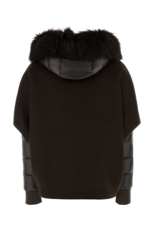 Dark brown polyester Pegaso down jacket Brown MOORER (PEGASOCWR)