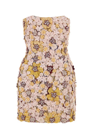 Embellished tulle Sirra mini dress Multicolor COSTARELLOS (PS2663)