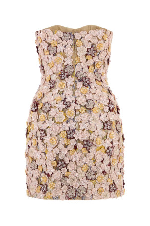 Embellished tulle Sirra mini dress Multicolor COSTARELLOS (PS2663)