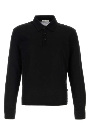 Black knit Reyes polo shirt Black THE ROW (R000244K798)