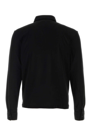 Black knit Reyes polo shirt Black THE ROW (R000244K798)