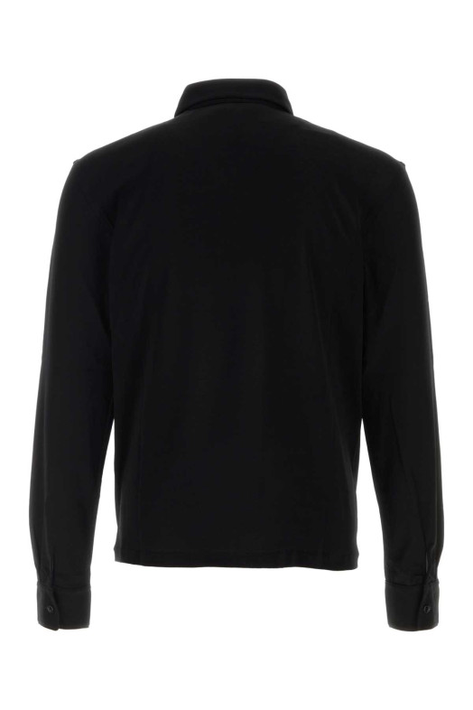 Black knit Reyes polo shirt Black THE ROW (R000244K798)