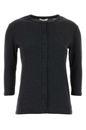 Charcoal cotton blend Alena cardigan THE ROW (R000292K794)