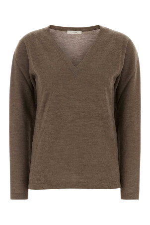Brown cashmere Poesis sweater THE ROW (R000702Y1026)