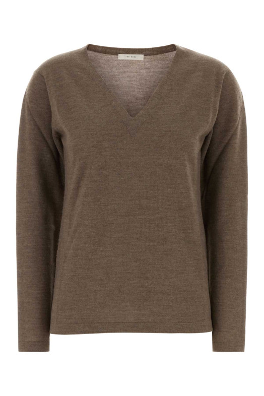 Brown cashmere Poesis sweater THE ROW (R000702Y1026)