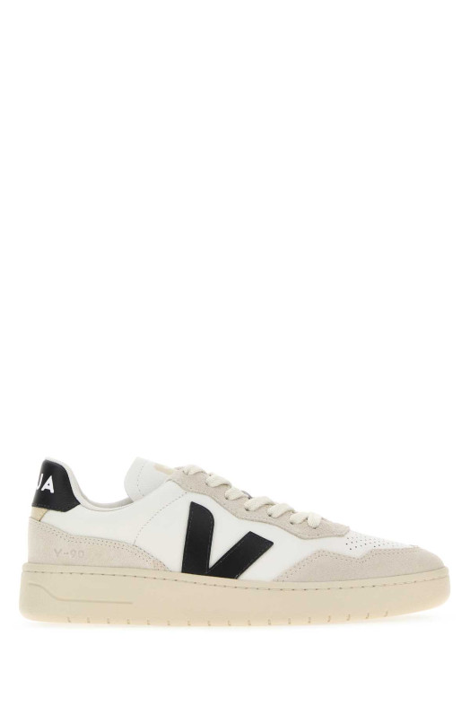 Two-tone leather and suede V-90 sneakers VEJA (VD2021061)