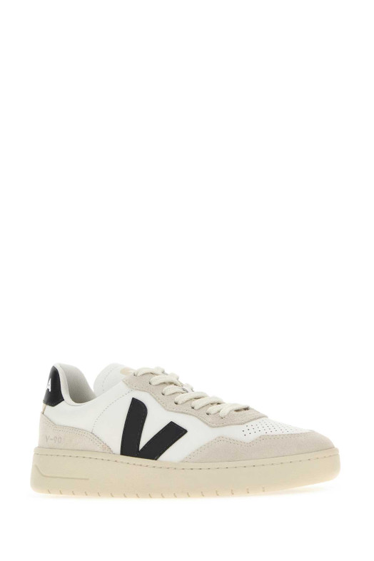 Two-tone leather and suede V-90 sneakers VEJA (VD2021061)