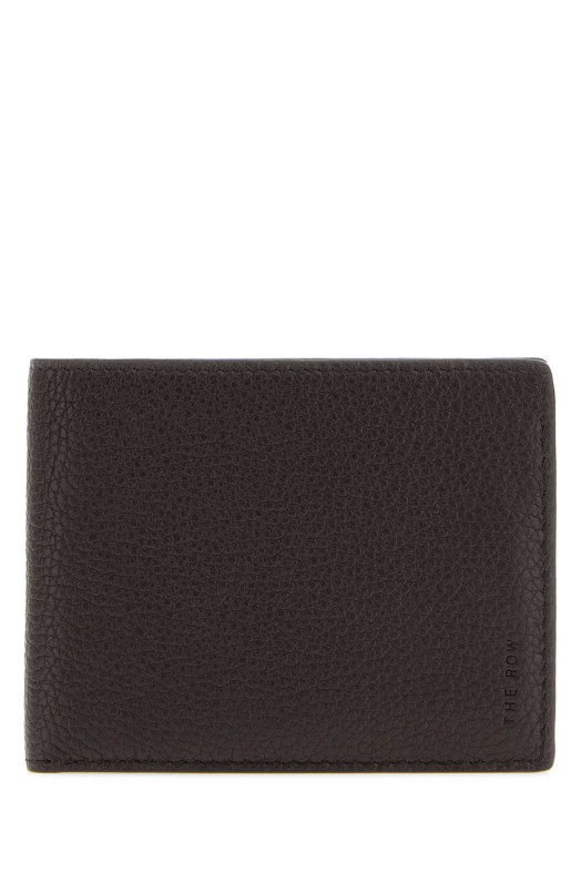 Dark brown leather wallet THE ROW (W1883ML694)
