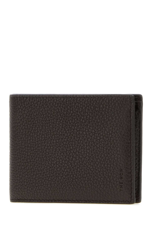 Dark brown leather wallet THE ROW (W1883ML694)