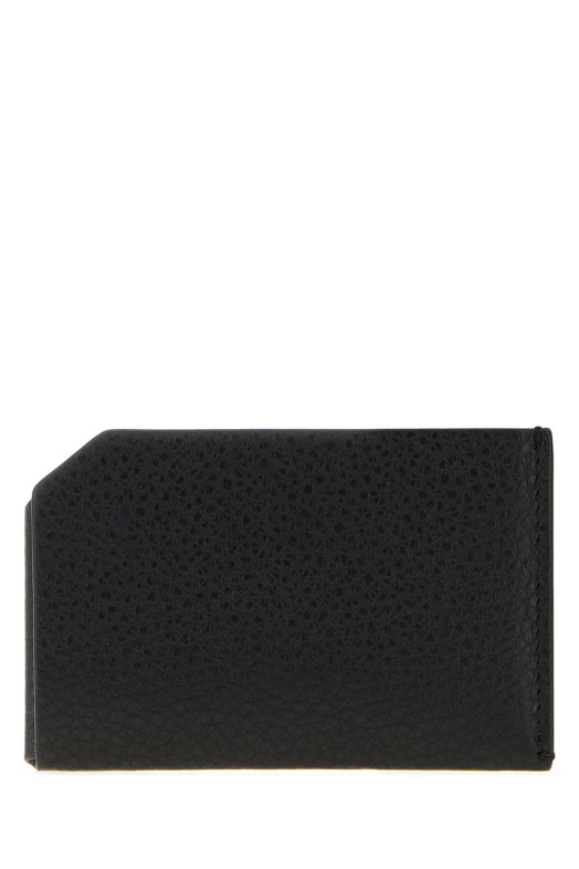 Black leather card holder Black THE ROW (W2181ML694)